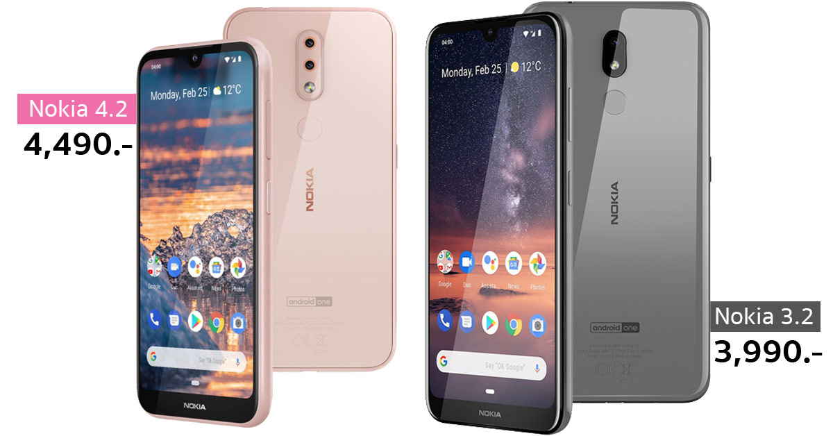 Nokia 4 2 Nokia 3 2 դ ҥ 3 990 ҷ 䫹 Uª In Snapdragon 439 Ai Android One Thaimobilecenter Com