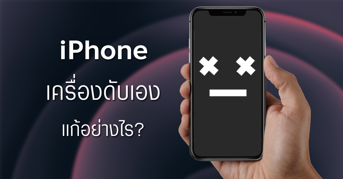 iPhone เครื่องดับเอง แก้อย่างไร? เกิดจากอะไร? มาดูกัน