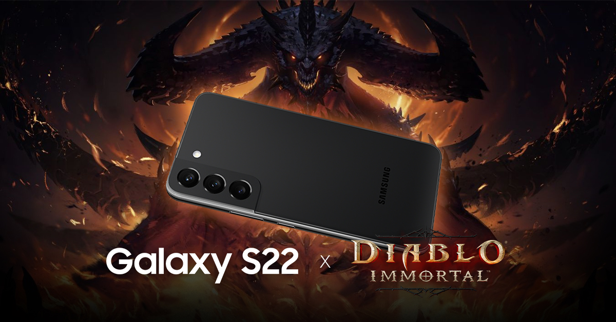 Samsung lança edição limitada do Galaxy S22 inspirada em Diablo Immortal 