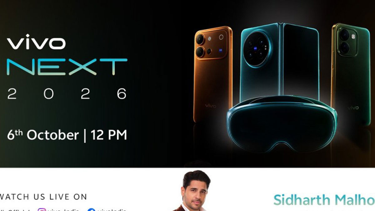 vivo X Fold6 เตรียมเปิดตัวในอินเดีย 6 ตุลาคม พร้อมเผยโฉม MR Headset ในงาน vivo NEXT 2026 :: Thaimobilecenter.com